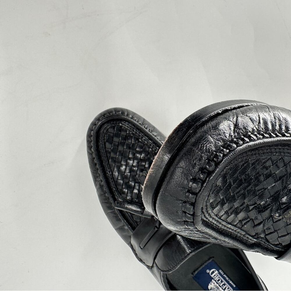 $11SALE!!! Stafford Black Leather Timeless Loafers - Picture 4 of 10